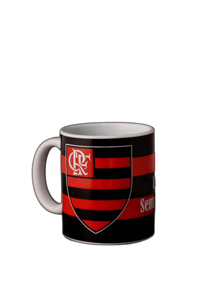 Caneca de porcelana do Flamengo