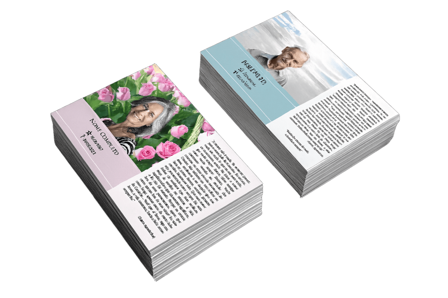 Lembrança de Luto Modelo Livrinho – Personalizado (50 Unidades)