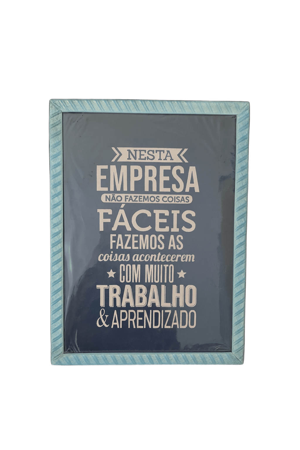 Moldura Madeira Azul