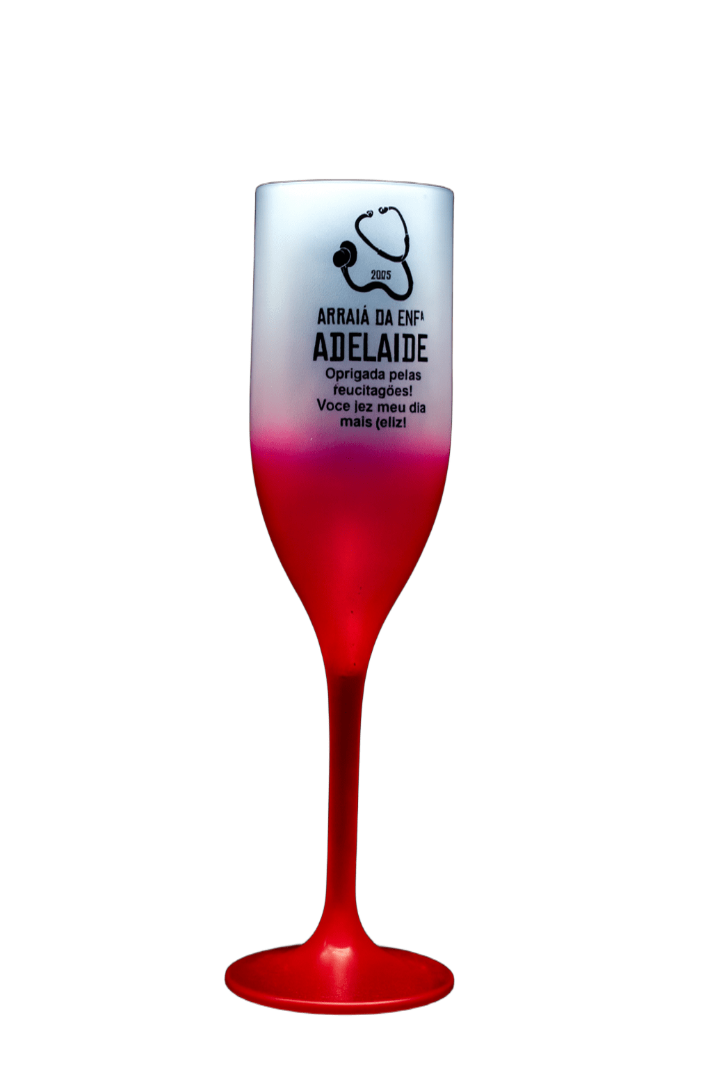 Kit 20 Taças Drink Personalizadas – Degradê Vermelho